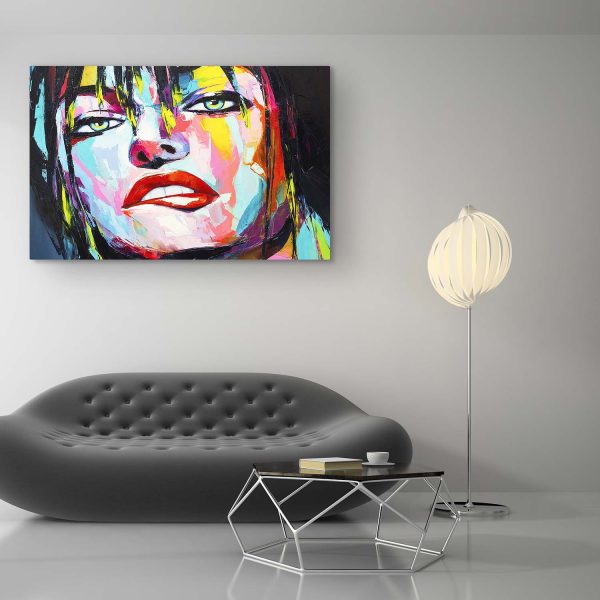 Canvas Wall Art - Abstract - Jolie Colored Collection Desire Women