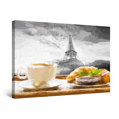 Canvas Wall Art - Breakfast in Paris