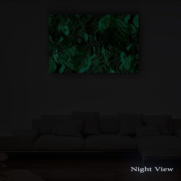 Canvas Wall Art - Abstract Multi Color Leves