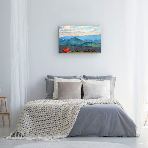 Canvas Wall Art - Abstract Classic Rural  Landscape