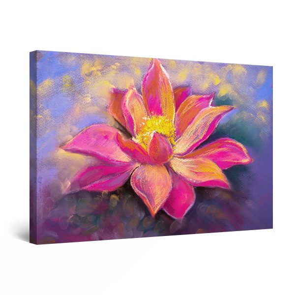 Canvas Wall Art - Yellow Red Lily Flower
