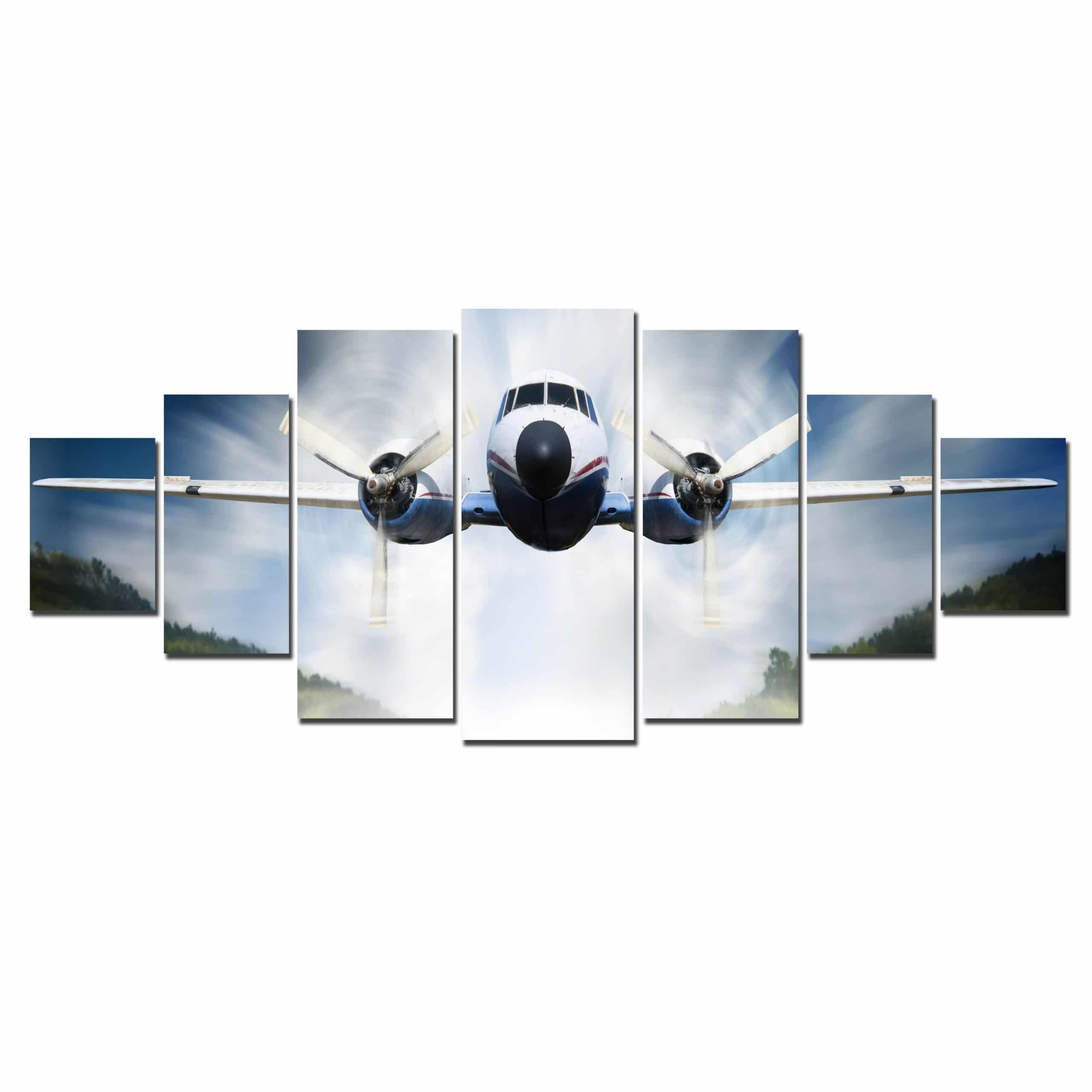 AIRCRAFT AIRPLANE SKY MODERN DESIGN CANVAS WALL ART PICTURE LARGE AR7 X MATAGA 