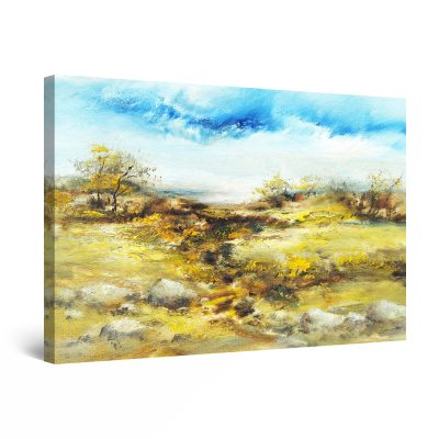 Canvas Wall Art - Minimalism Landscape Painting Field