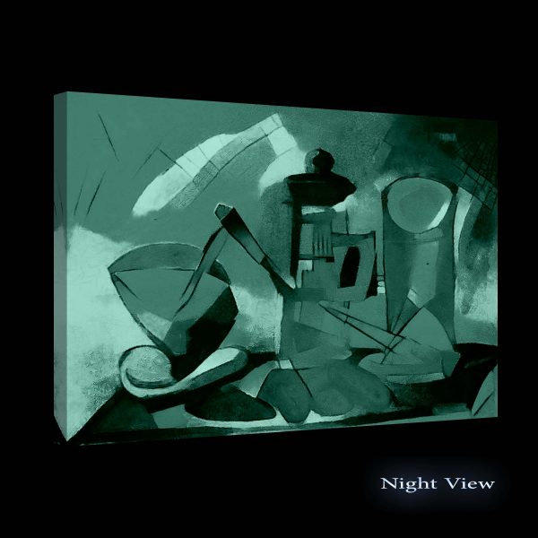 Kitchen Table Cubism Painting