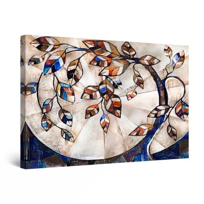 Canvas Wall Art - Abstract Inception Tree Painting