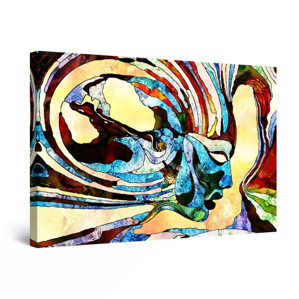 Canvas Wall Art - Abstract - Abstract FACES Ramsey