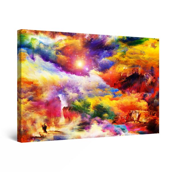 Canvas Wall Art - Colored World of Fantasy