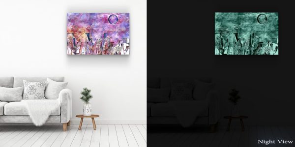 Canvas Wall Art - Abstract - A Fantastic World from the Artist's View Painting