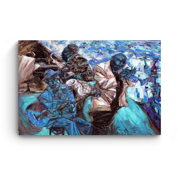 Blue Jazz Orchestra Music Painting