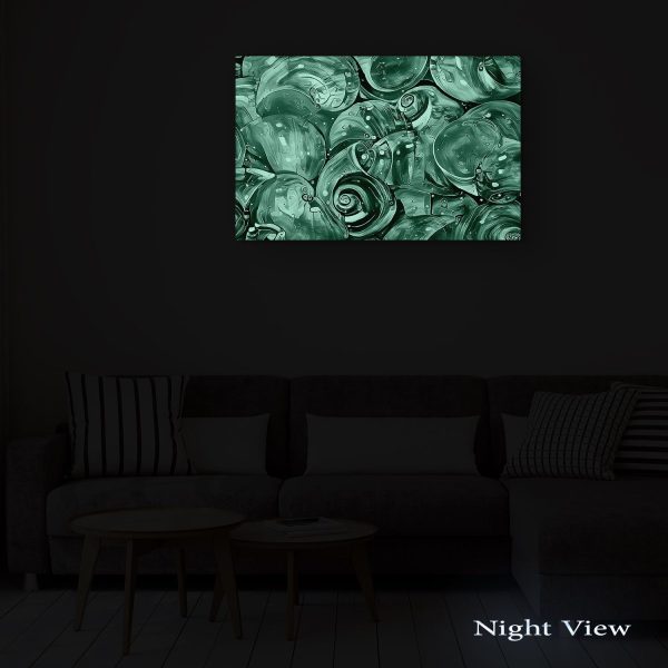 Canvas Wall Art - Abstract - Collection of Fossil Shells
