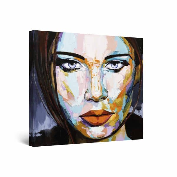 Canvas Wall Art - Tenderness Woman Emotion 80 x 80 cm