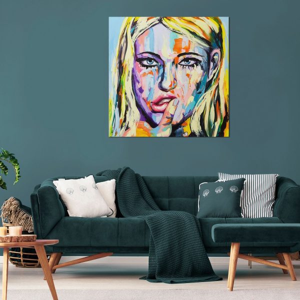 Colored Emotion Woman 80 x 80 cm