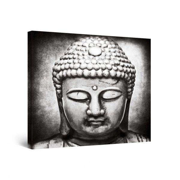 Canvas Wall Art Abstract - Buddha Zen 80 x 80 cm
