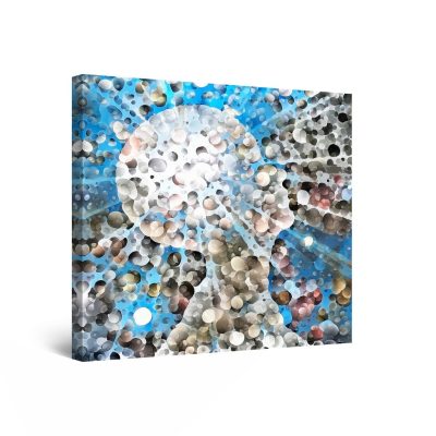 Canvas Wall Art Abstract - Brainstorming, Great Ideas 80 x 80 cm