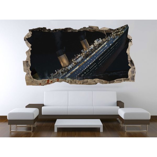 3D Mural Wall Art - Decor Titanic Amazing