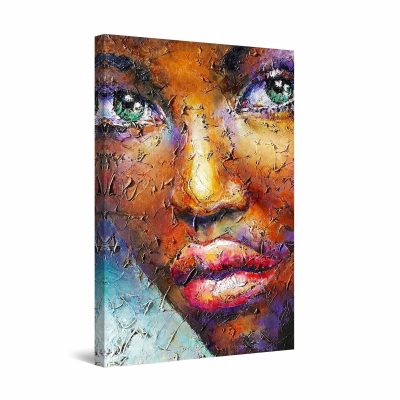 Canvas Wall Art - Portrait of African American Woman