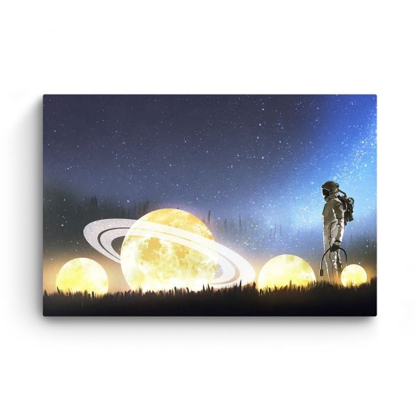 Canvas Wall Art - Charged Planets