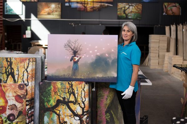 Canvas Wall Art - Tree Woman Singing