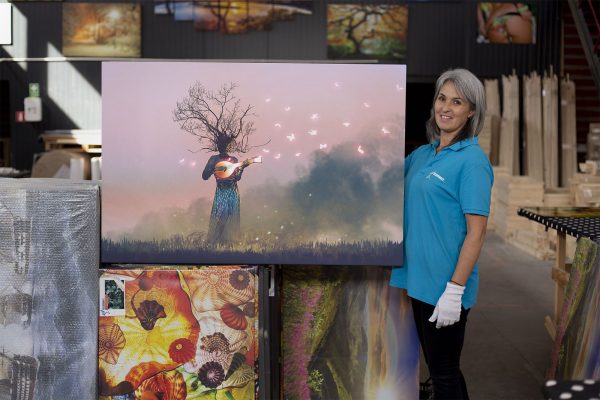 Canvas Wall Art - Tree Woman Singing