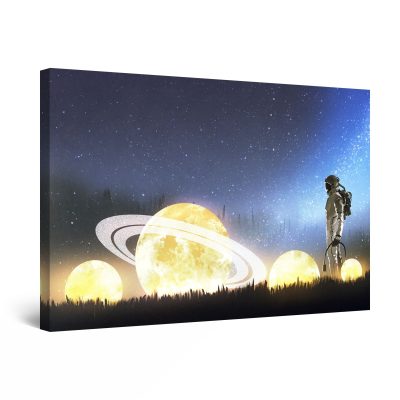 Canvas Wall Art - Charged Planets