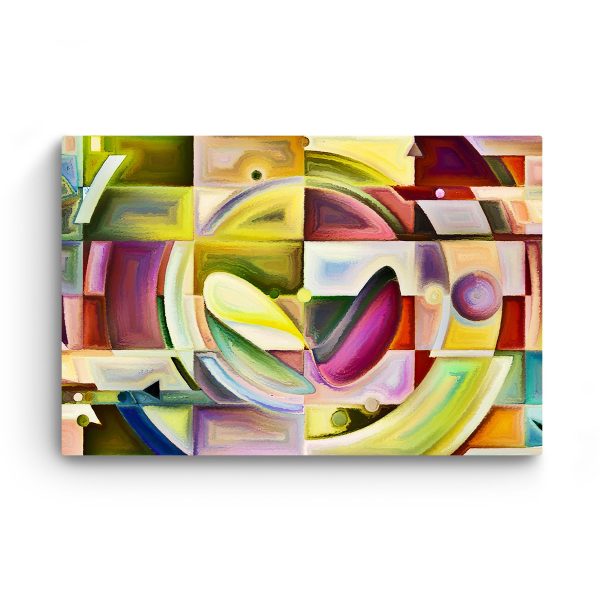 Canvas Wall Art - Abstract Colored Squars