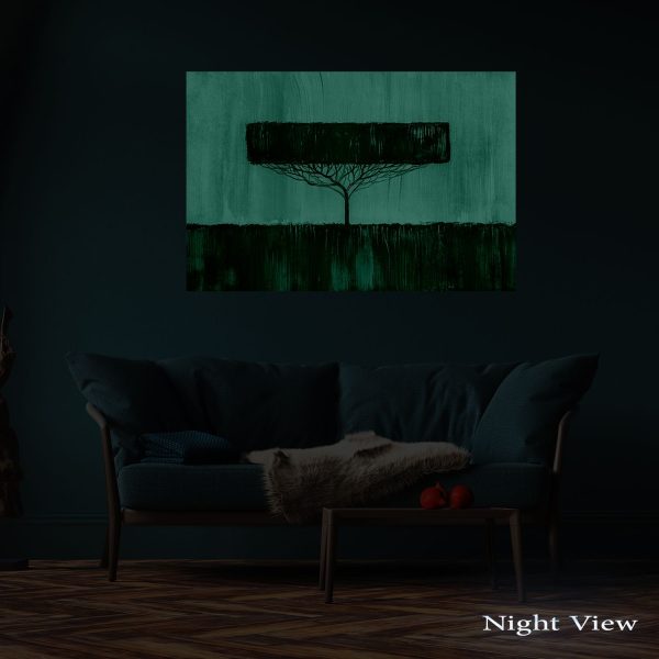 Canvas Wall Art - Abstract Colored Rectangular Tree
