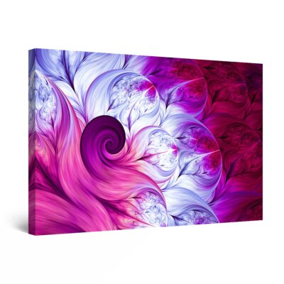 Canvas Wall Art - Abstract Red White Light
