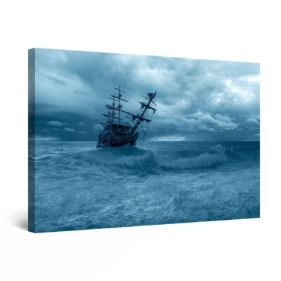 Canvas Wall Art - Ship in the Storm