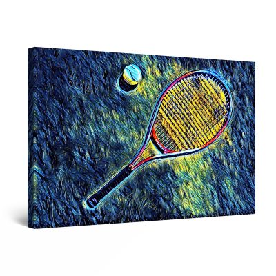 Canvas Wall Art - Playing Tennis Sport